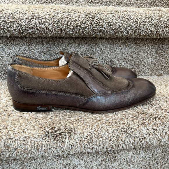 Gucci Men\'s Brown Tassel Loafers . main image 5